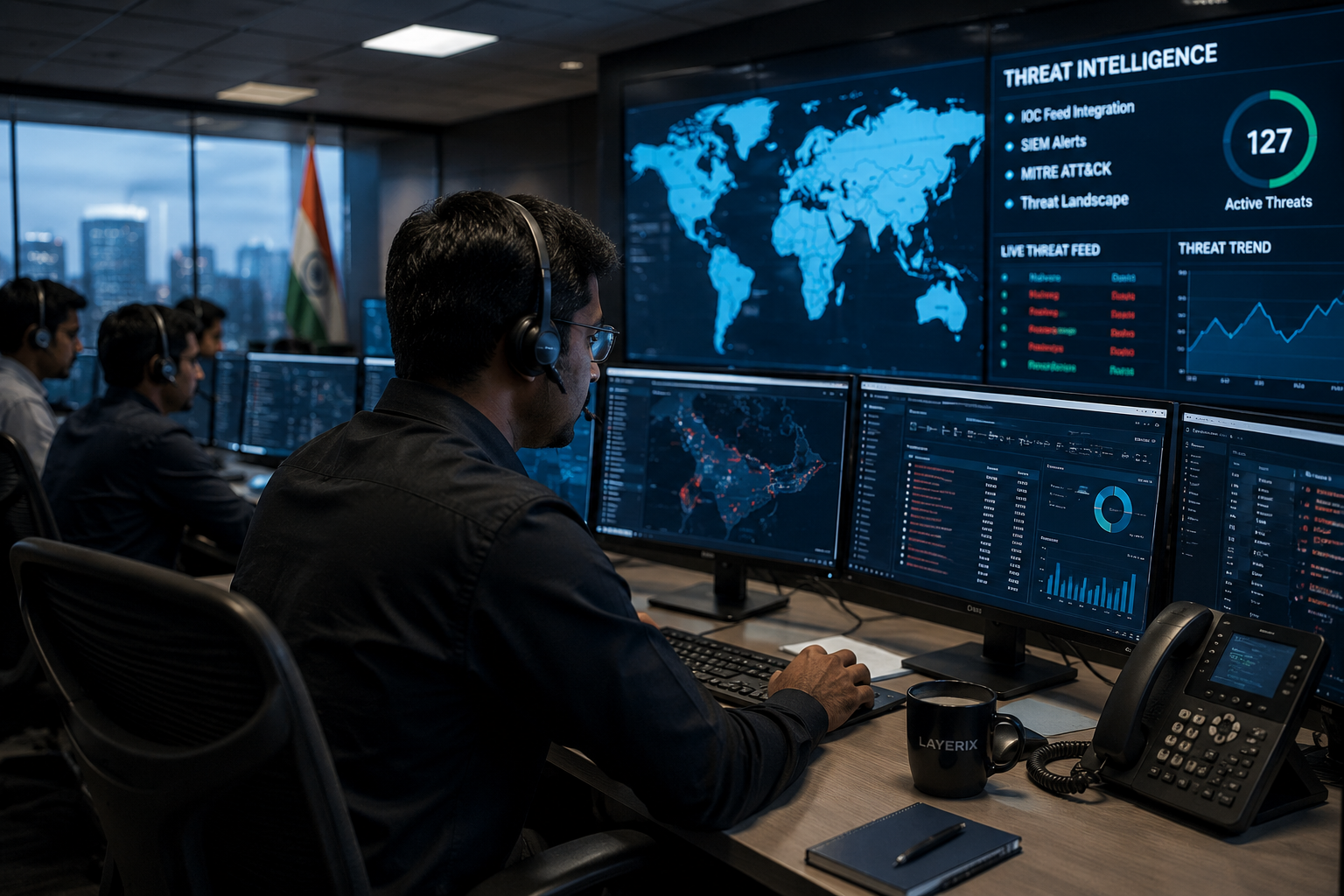 SIEM dashboard review — enterprise NOC, Bengaluru