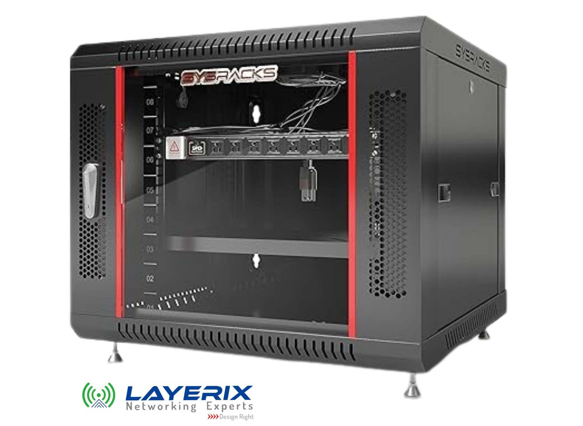 Enclosed server rack