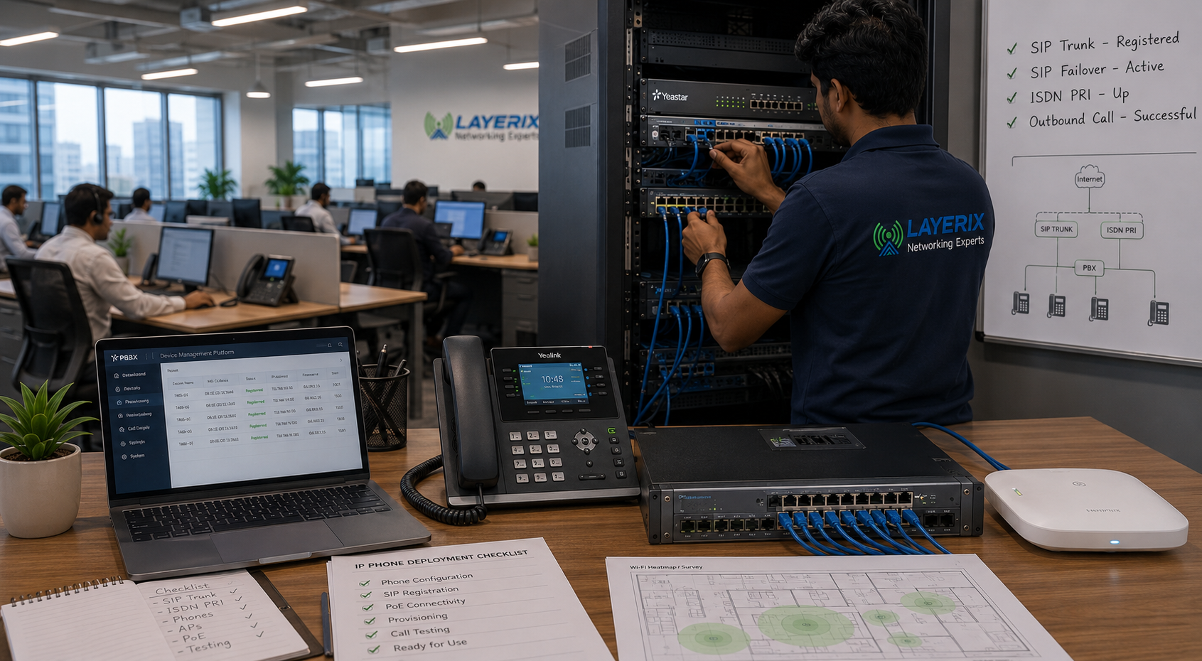 IP phone deployment by Layerix