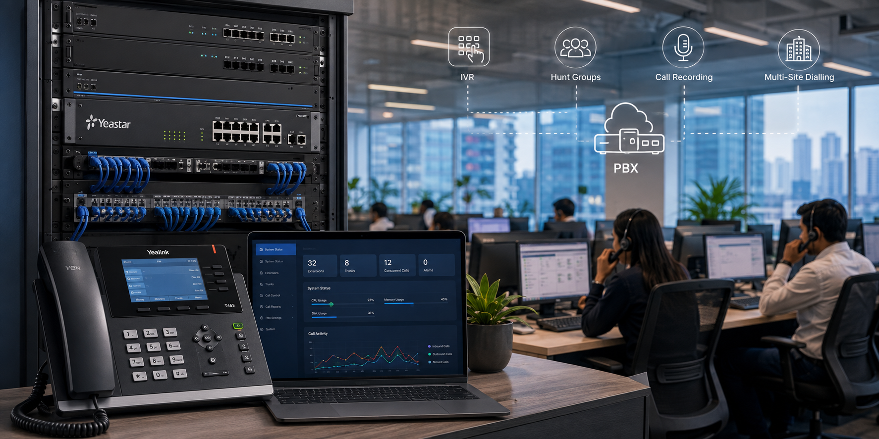 Digital PBX installation by Layerix