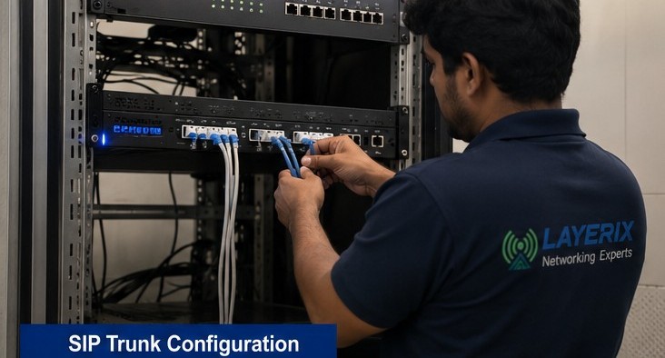 SIP trunk configuration — enterprise client, Bengaluru